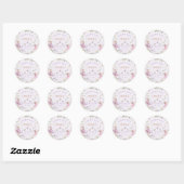 Sticker Rond Fairy First Birthday Girl (Feuille)