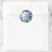 Sticker Rond Fairy Forest Enchanted Magique fête d'anniversaire (Sac)