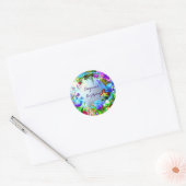 Sticker Rond Fairy Forest Enchanted Magique fête d'anniversaire (Enveloppe)