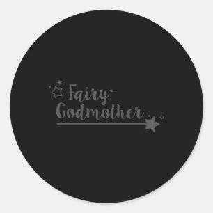 Sticker Rond Fairy Godmère Wand Star Spell Imaginaire