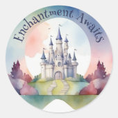 Sticker Rond Fairy Tale Castle Party (Devant)
