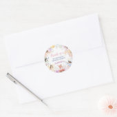Sticker rond Fairy Whimsical Premier anniversaire (Enveloppe)