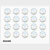 Sticker Rond Fairy Winter Onederland Anniversaire (Feuille)