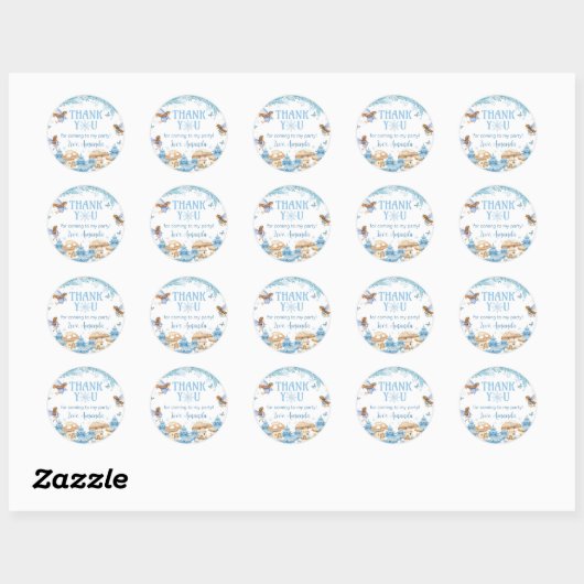 Sticker Rond Fairy Winter Onederland Anniversaire (Feuille)
