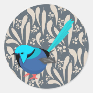 Sticker Rond Fairy Wren