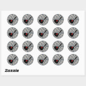 Sticker Rond Fairy Wren (Feuille)