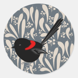 Sticker Rond Fairy Wren