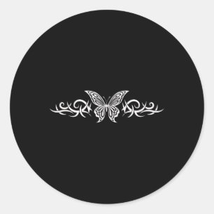 Sticker Rond Fairycore Papillon Tattoo Grunge Egirl Alt Y2k Ae
