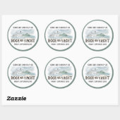 Sticker Rond Fais bouger le yacht (Feuille)
