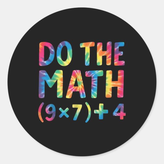 Sticker Rond Fais Le Calcul 67 Meme _1  (Devant)