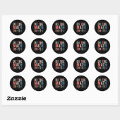Sticker Rond Fais Le Calcul 67 Mème De Professeur Drôle (Feuille)