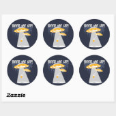Sticker Rond Fais-Moi Lève-Moi ! (Feuille)