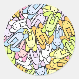 Sticker Rond faisceaux de couleurs