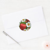 Sticker Rond Faisceaux et fraises (Enveloppe)