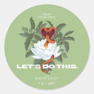 Sticker Rond "Faisons ça" Cobra - Le Lotus Blanc
