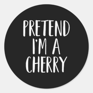 Sticker Rond Faisons comme si j'étais une famille de cerises Fe