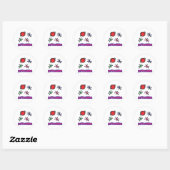 Sticker Rond Faisons des jumping jacks Jax (Feuille)