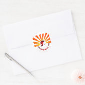 Sticker Rond Faisons la fête (Enveloppe)
