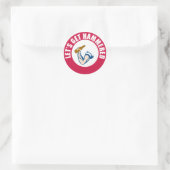 Sticker Rond Faisons-nous marteler (Sac)
