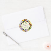 Sticker Rond Fait à la main avec amour ! (Enveloppe)