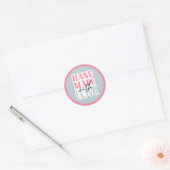 Sticker Rond Fait à la main avec amour (Enveloppe)