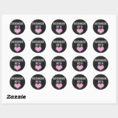 Sticker Rond Fait À La Main Avec Loisir Chalkboard Rustique Sha (Feuille)