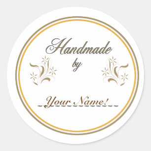 Sticker Rond Fait à la main par...