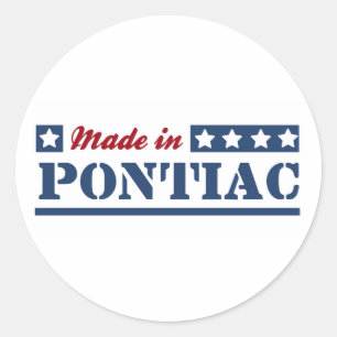 Sticker Rond Fait à Pontiac