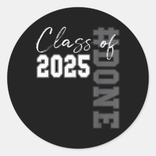 Sticker Rond Fait Cl De 2025 Graduate Funny 2025 Graduation Sen