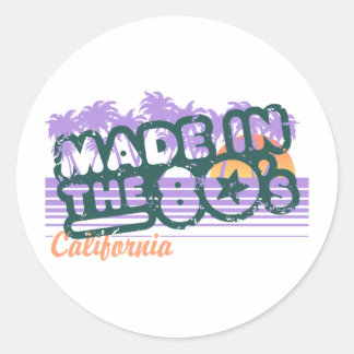 Sticker Rond Fait dans les années 80