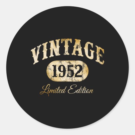 Sticker Rond Fait En 1952 (Devant)