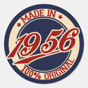 Sticker Rond Fait En 1956