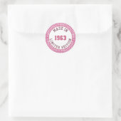 Sticker Rond Fait en 1963 (Sac)