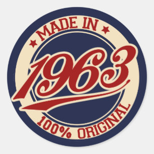 Sticker Rond Fait En 1963