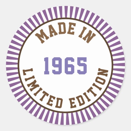 Sticker Rond Fait en 1965 (Devant)