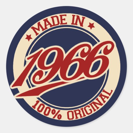 Sticker Rond Fait En 1966 (Devant)