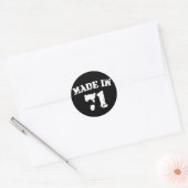 Sticker Rond Fait En 1971 (Enveloppe)