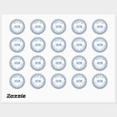 Sticker Rond Fait en 1979 (Feuille)