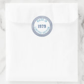 Sticker Rond Fait en 1979 (Sac)