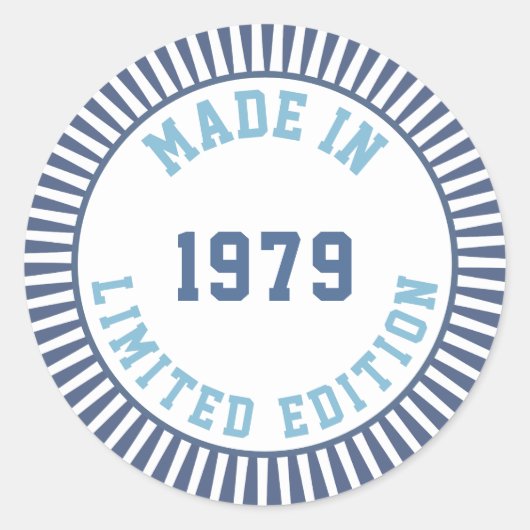 Sticker Rond Fait en 1979 (Devant)