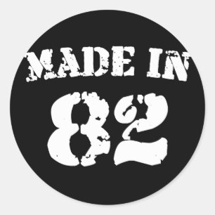 Sticker Rond Fait En 1982