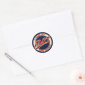 Sticker Rond Fait En 1987 (Enveloppe)