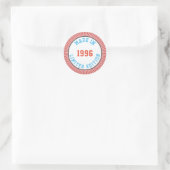 Sticker Rond Fait en 1996 (Sac)