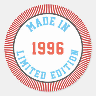 Sticker Rond Fait en 1996