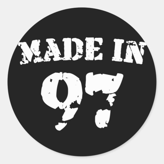 Sticker Rond Fait En 1997 (Devant)