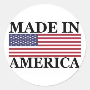 STICKER ROND FAIT EN AMÉRIQUE