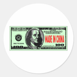 STICKER ROND FAIT EN CHINE
