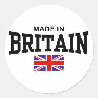 Sticker Rond Fait En Grande-Bretagne