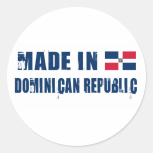 Sticker Rond Fait en République Dominicaine