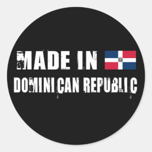 Sticker Rond Fait en République Dominicaine